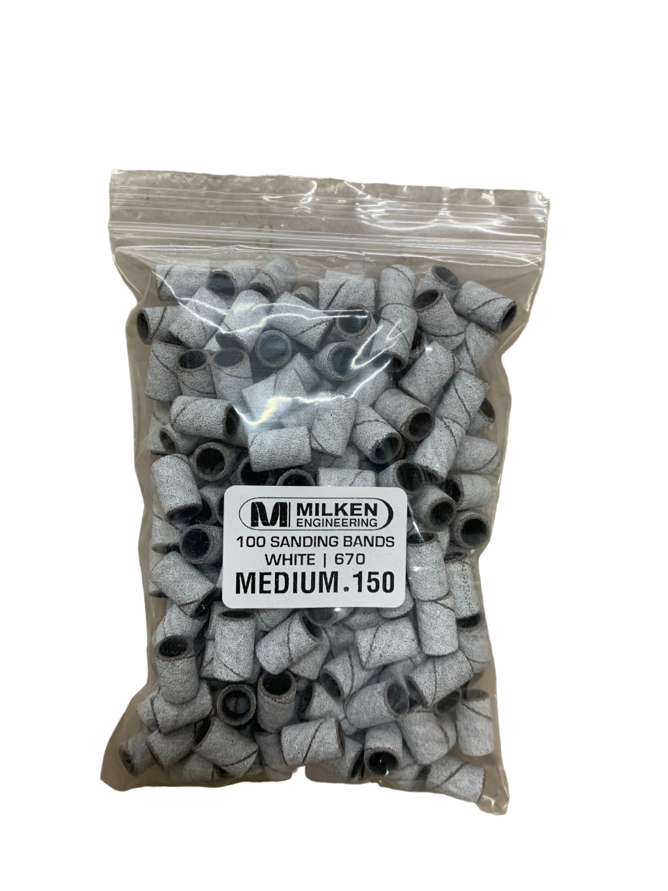 Milken Sanding Band White Medium 200pcs